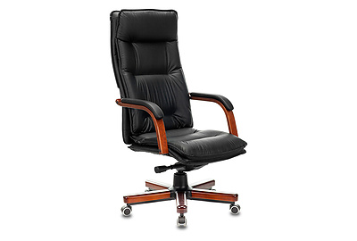 Кресло для руководителя Бюрократ T-9927WALNUT/BLACK - фото товара 1 из 7