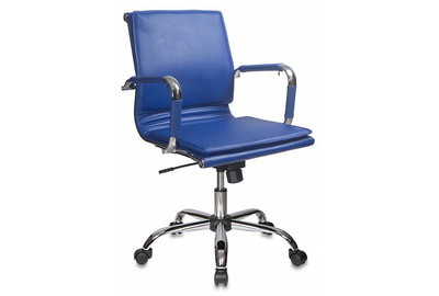 Кресло для руководителя Бюрократ CH-993-LOW/BLUE - фото товара 1 из 8