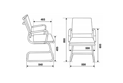 Конференц-кресло Бюрократ CH-993-LOW-V/M01 - фото товара 5 из 6