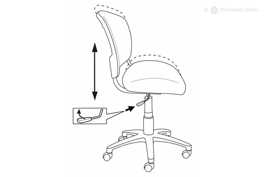 Офисное кресло бюрократ регулировка