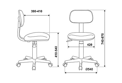 Кресло компьютерное детское Бюрократ CH-W201NX/MASKARAD - фото товара 5 из 7
