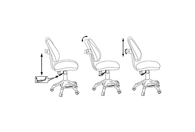 Кресло компьютерное детское Бюрократ KD-4-F/TW-55 - фото товара 5 из 7