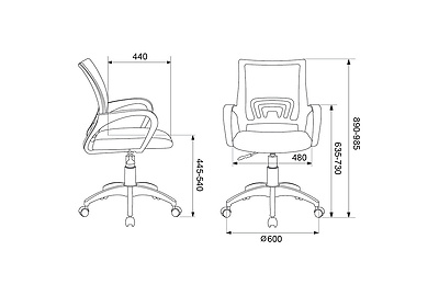 Кресло офисное Бюрократ CH-W695NLT/SD/TW-18 - фото товара 5 из 9