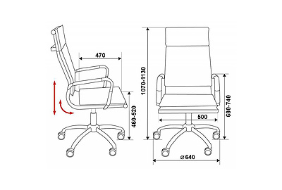 Кресло для руководителя Бюрократ CH-993/camel - фото товара 6 из 8