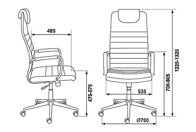 Кресло для руководителя Бюрократ KB-9N/ECO/OR-12 - фото товара 6 из 7