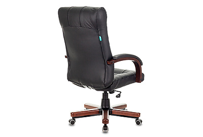 Кресло для руководителя Бюрократ KB-10WALNUT/B/LEATH - фото товара 4 из 7