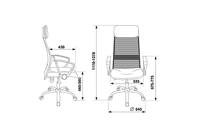 Кресло для руководителя Бюрократ KB-6N/SL/DG/TW-12 - фото товара 5 из 9