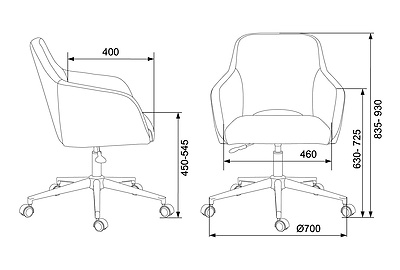 Кресло офисное Бюрократ CH-380SL/26GPEARL - фото товара 5 из 7