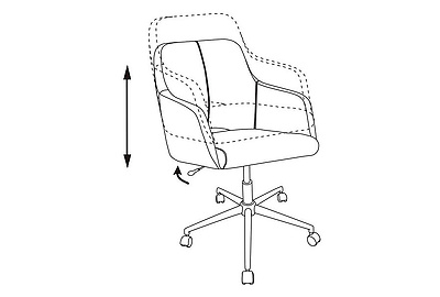 Кресло офисное Бюрократ CH-380SL/26GPEARL - фото товара 6 из 7