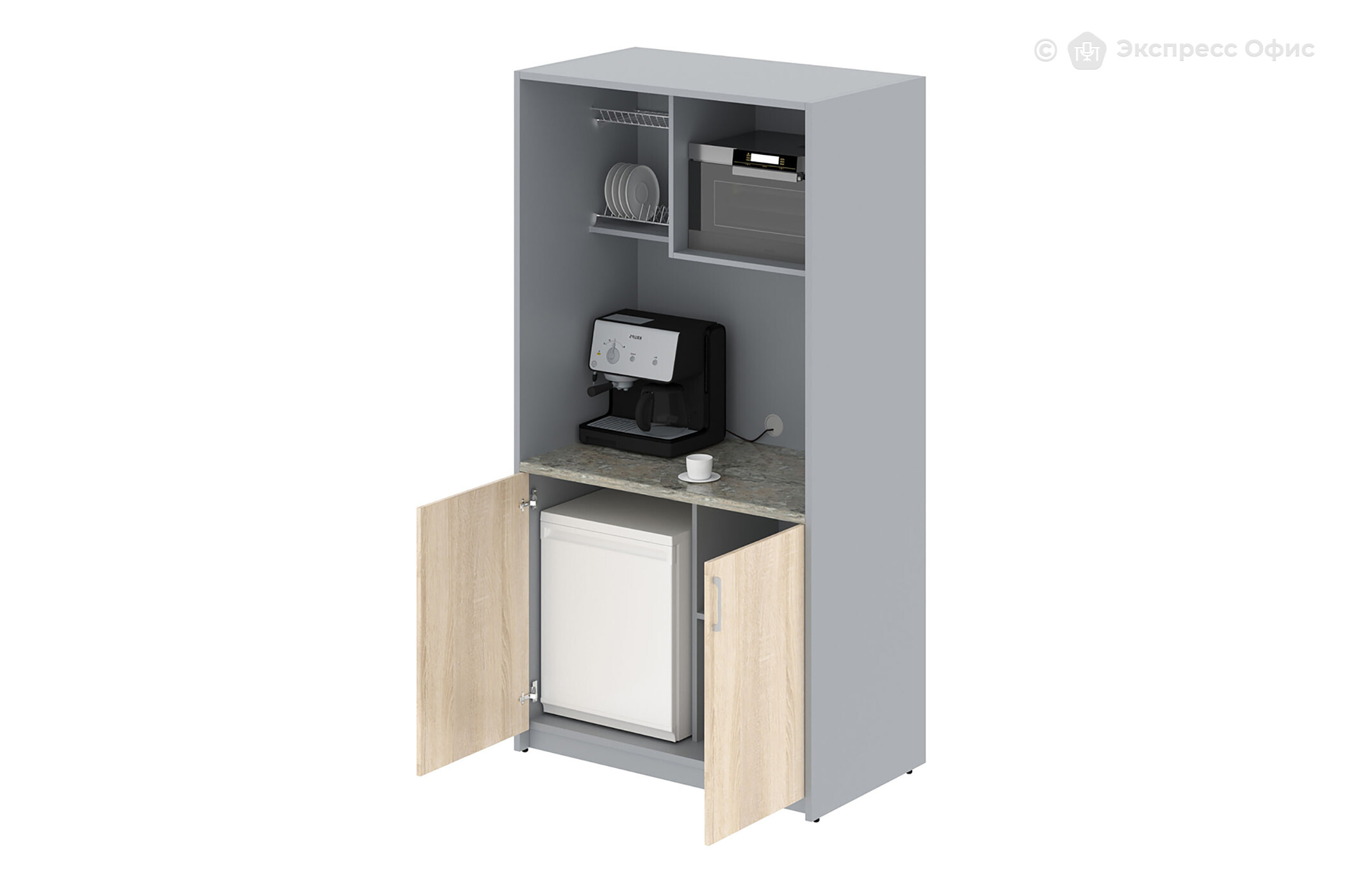 Шкаф кухонный для посуды ЛДСП Мини SCB 120.3 - фото товара 1 из 7