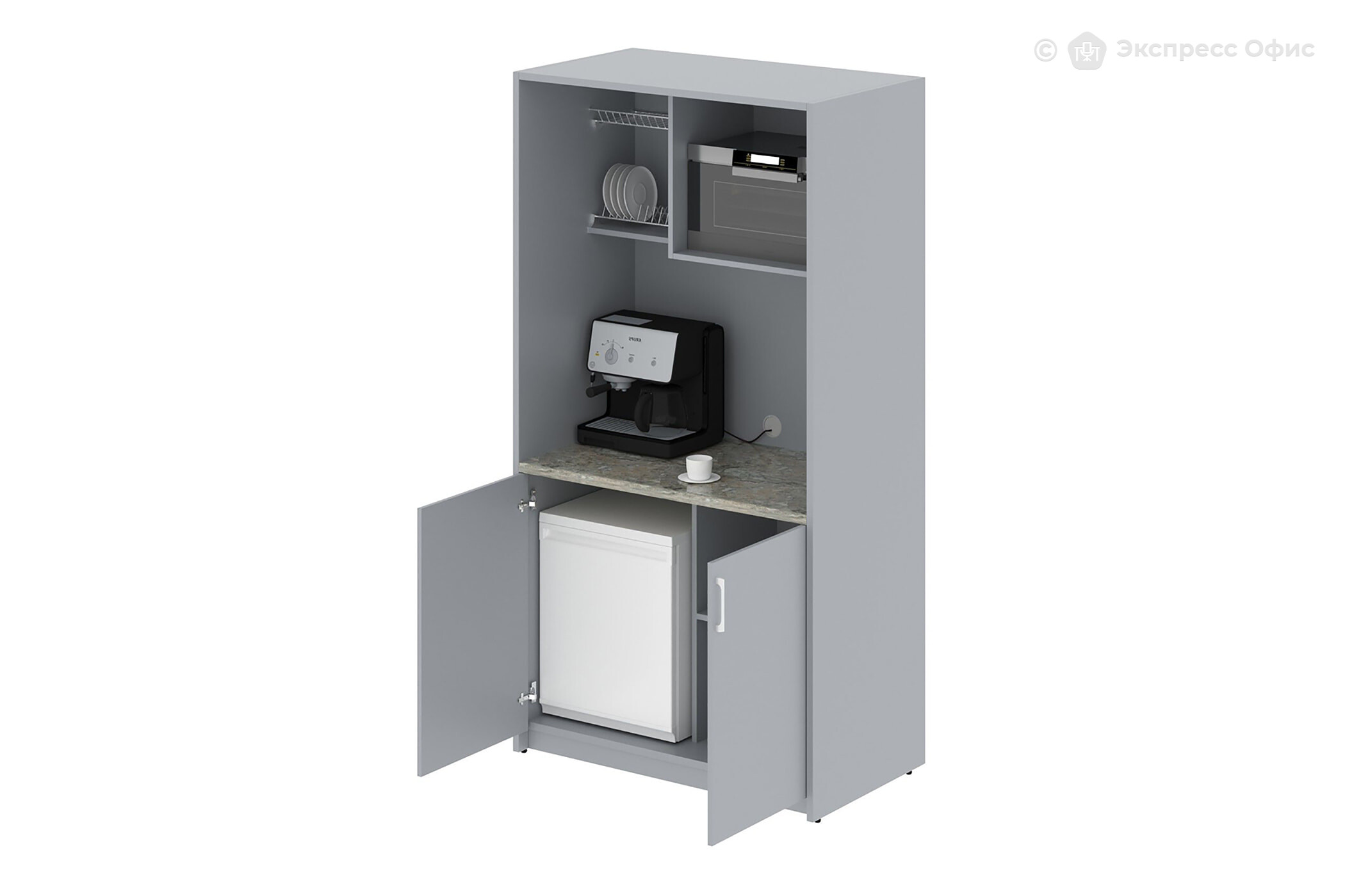 Шкаф кухонный для посуды ЛДСП Мини SCB 120.3 - фото товара 1 из 2
