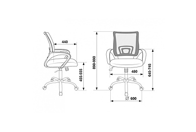 Кресло офисное Бюрократ CH-695N/SL/BLACK - фото товара 5 из 8