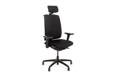 Кресло офисное (подголовник с вешалкой) Dion 870 1D black - фото товара 1 из 2