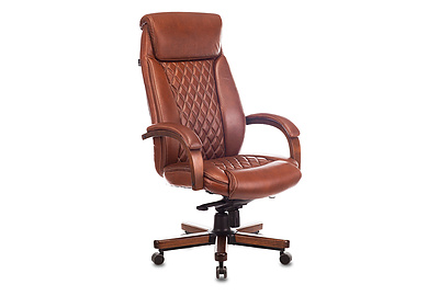 Кресло для руководителя Бюрократ T-9924WALNUT/CHOK - фото товара 1 из 7