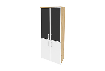 Шкаф для документов высокий широкий Onix O.ST-1.2R black - фото товара 1 из 6