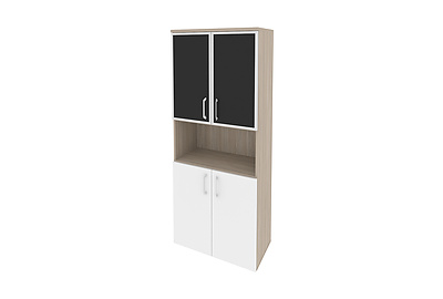 Шкаф для документов высокий широкий Onix O.ST-1.4R black - фото товара 1 из 4