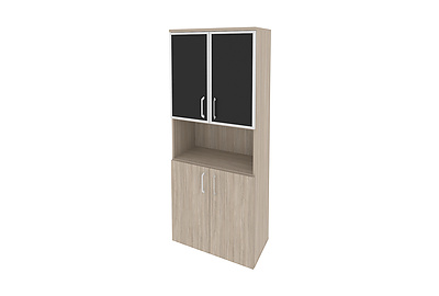 Шкаф для документов высокий широкий Onix O.ST-1.4R black - фото товара 1 из 3