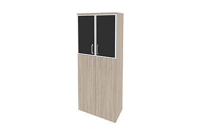 Шкаф для документов высокий широкий Onix O.ST-1.7R black - фото товара 1 из 3