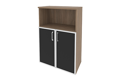 Шкаф для документов средний широкий Onix O.ST-2.2R black - фото товара 1 из 3
