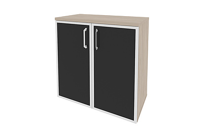 Шкаф для документов низкий широкий Onix O.ST-3.2R black - фото товара 1 из 3