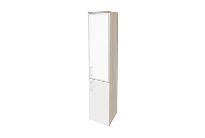 Шкаф для документов высокий узкий правый Onix O.SU-1.2R(R) white - фото товара 1 из 4