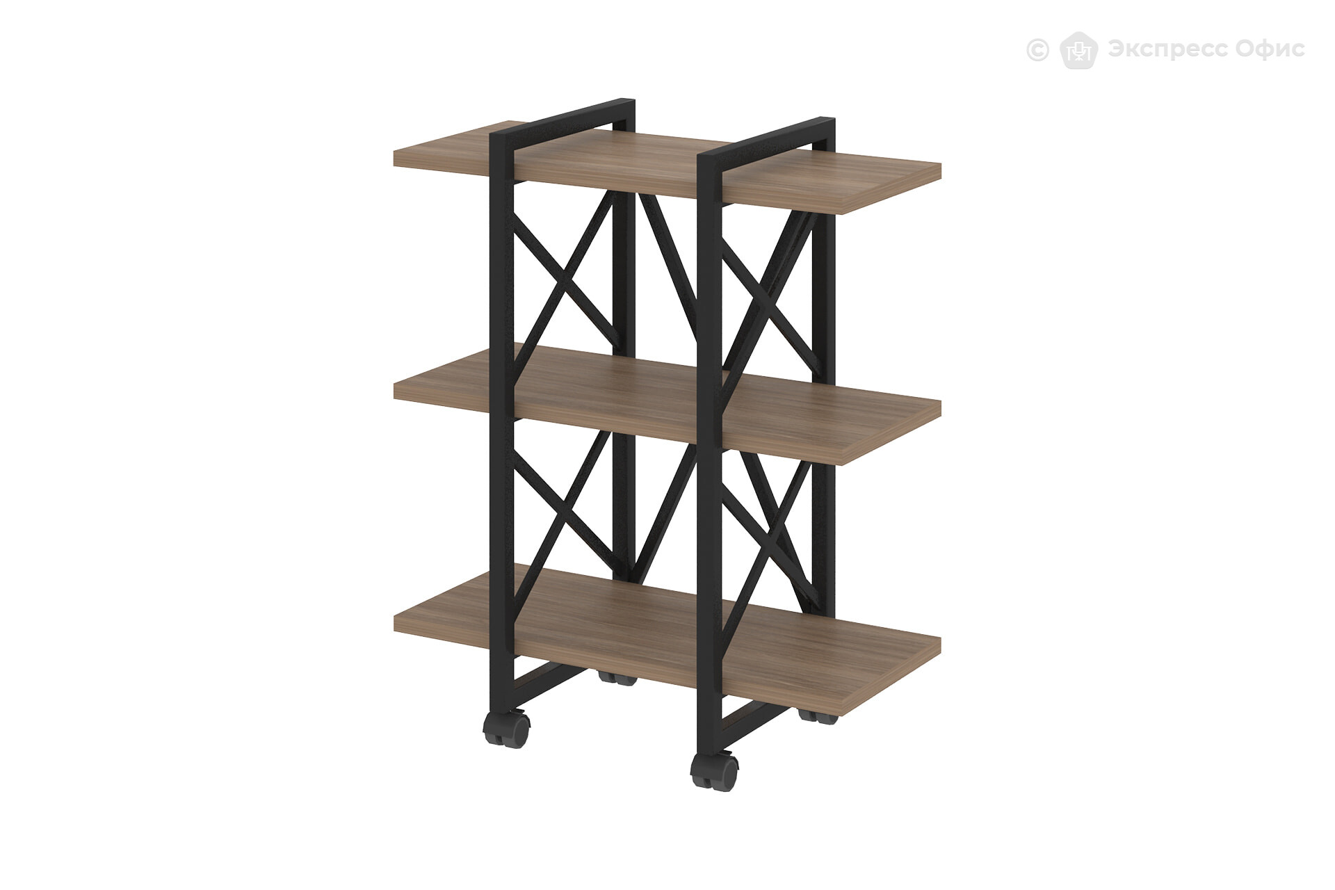 Стеллаж на металлокаркасе (колесные опоры) Loft VR.L-MST.K-3.4V - фото товара 1 из 3