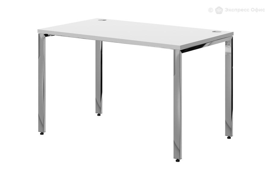  Стол письменный Xten Gloss XGST 127.1 Белый/Сталь полированная - фото товара 1 из 1