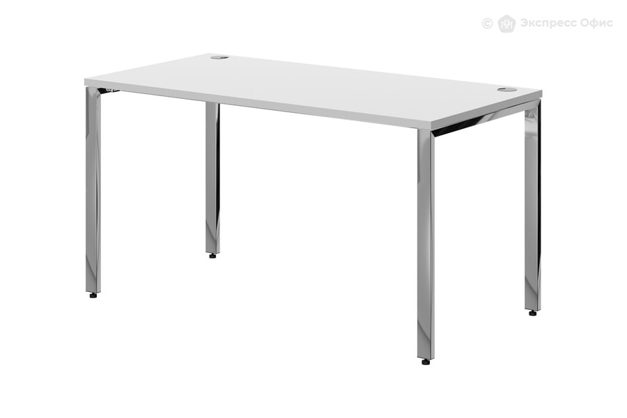  Стол письменный Xten Gloss XGST 147.1 Белый/Сталь полированная - фото товара 1 из 1