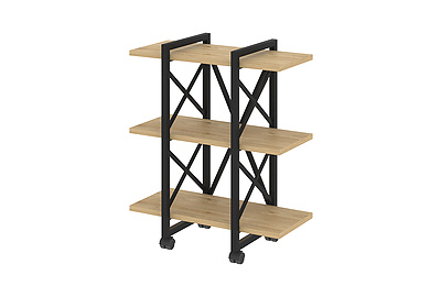 Стеллаж на металлокаркасе (колесные опоры) Loft VR.L-MST.K-3.4V - фото товара 1 из 3