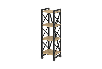 Стеллаж на металлокаркасе (колесные опоры) Loft VR.L-MST.K-4.4 - фото товара 1 из 3