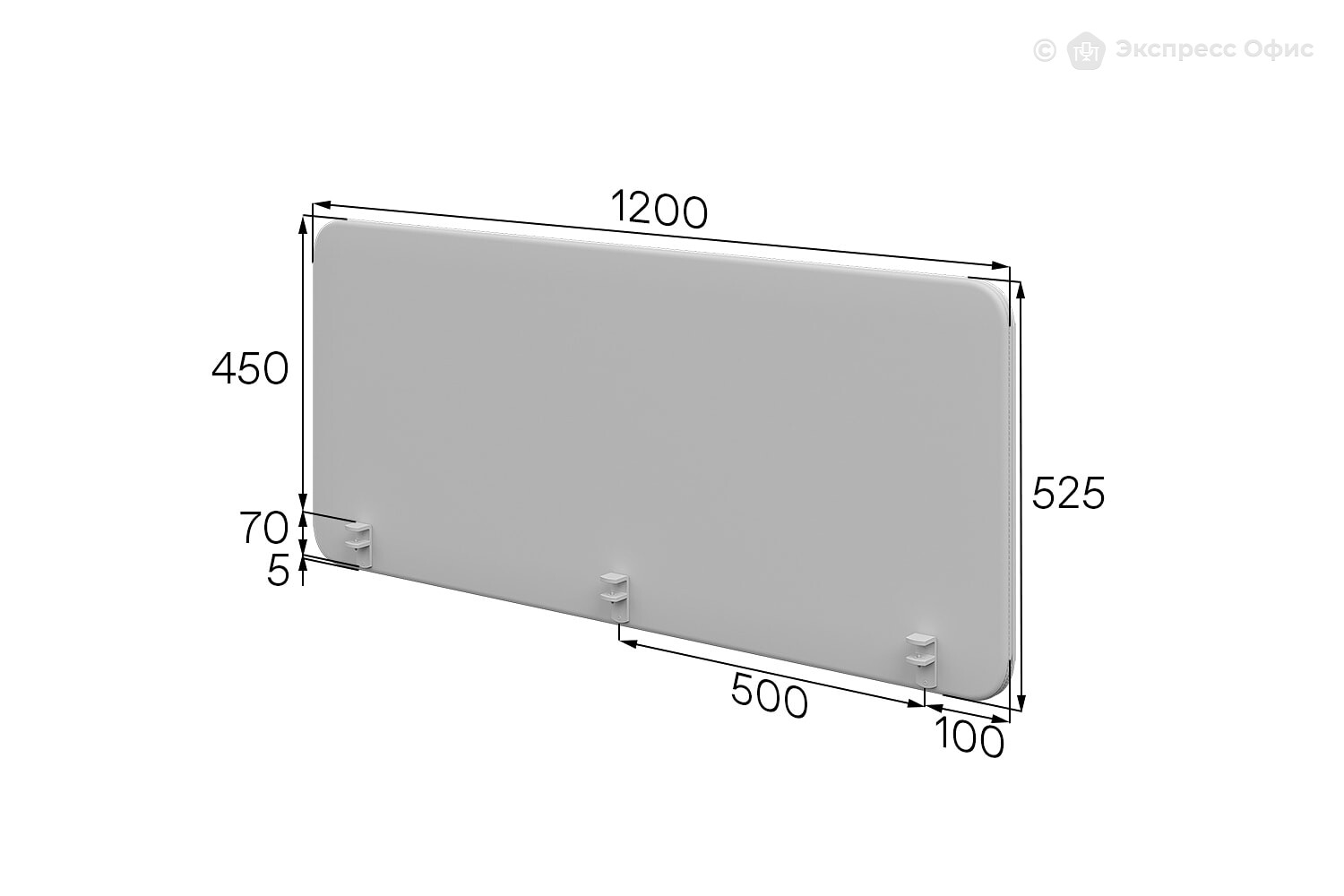 Настольный экран Окс OK-120/53 - фото товара 2 из 3