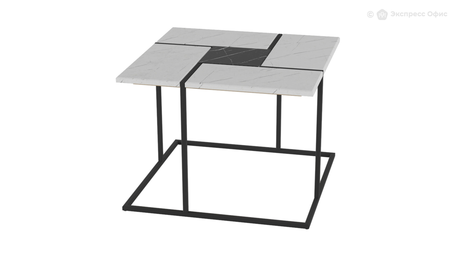 стол журнальный альбано серый мрамор хром