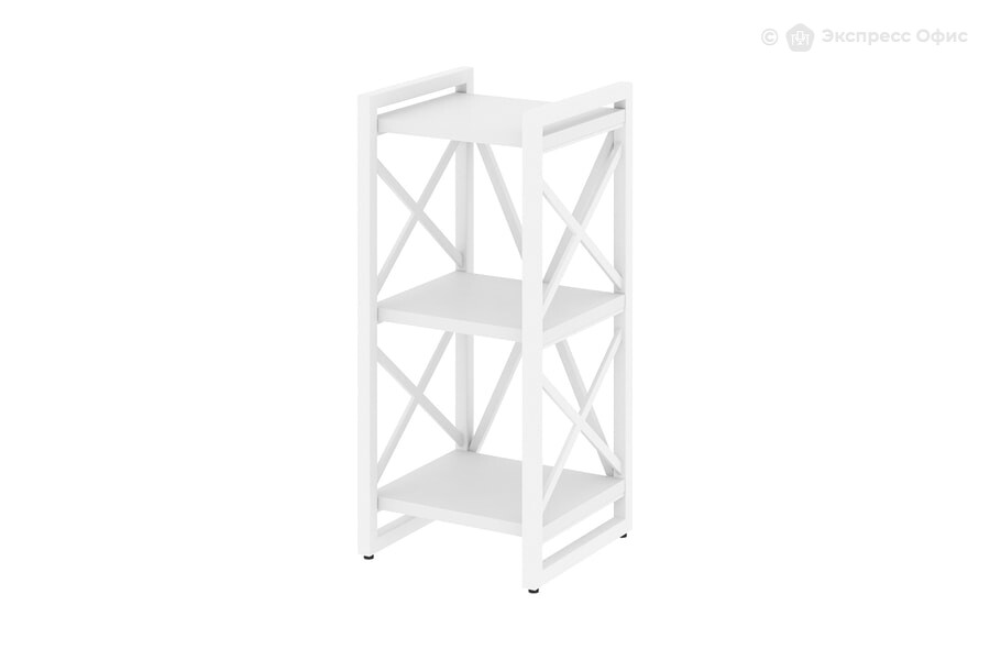 Стеллаж на металлокаркасе (регулируемые опоры) Loft VR.L-MST.O-3.4 Белый бриллиант/Металл белый - фото товара 1 из 1
