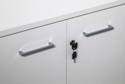 Шкаф для документов низкий Tour Light 80H014 W3W3 alum - фото товара 3 из 5