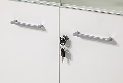 Шкаф для документов комбинированный Tour Light 80H009 W3 alum - фото товара 3 из 6