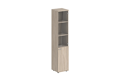 Шкаф для документов высокий со стеклом правый Sigma SG.802.OL.OL.GL.R - фото товара 1 из 3