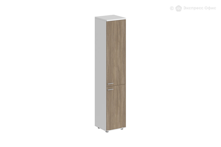  Шкаф для документов высокий правый Sigma SG.812.WH.OD.OD.R Белый/Темный дуб - фото товара 1 из 3