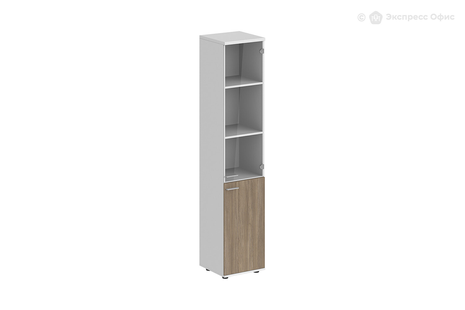 Шкаф для документов высокий со стеклом правый Sigma SG.812.WH.OD.GL.R - фото товара 1 из 4