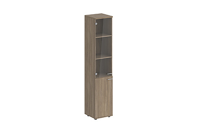 Шкаф для документов высокий со стеклом левый Sigma SG.812.OD.OD.GL.L - фото товара 1 из 3