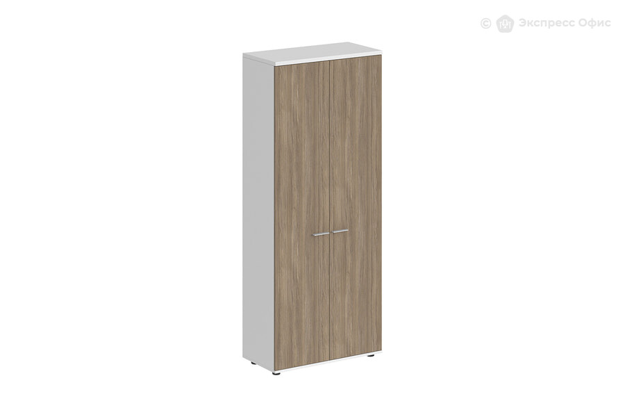  Шкаф для документов высокий Sigma SG.811.WH.OD Белый/Темный дуб - фото товара 1 из 3