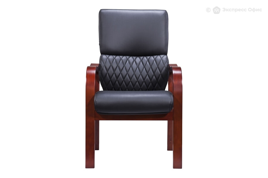  Стул офисный President Wood CF Экокожа черная - фото товара 2 из 3