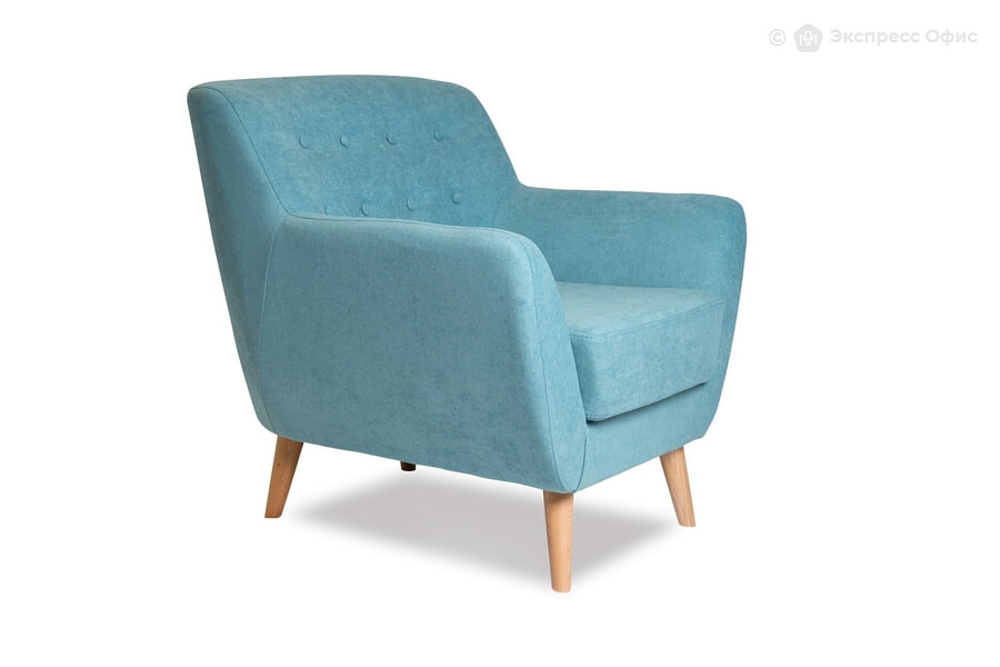  Мягкое кресло Aspen M28-1S Микровелюр Candy Aquamarine (голубой) - фото товара 1 из 3