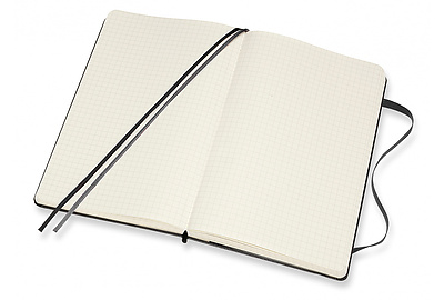 Бизнес-блокнот Moleskine Classic Expended Large 130х210 мм, 200 л, клетка, твердая обложка (QP061EXP) - фото товара 4 из 5