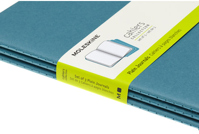 Бизнес-блокнот Moleskine Canier Journal Large 130х210 мм, 40 л, нелинованный, картонная обложка, 3 шт (CH018B44) - фото товара 1 из 5