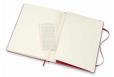 Бизнес-блокнот Moleskine Classic XLarge 190х250 мм, 96 л, нелинованный, твердая обложка (QP092F2) - фото товара 5 из 5