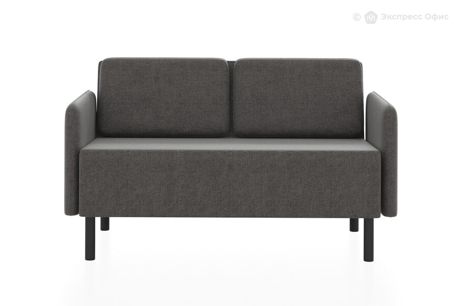  Диван офисный двухместный Select M27-2S Рогожка Era graphit (серый) - фото товара 2 из 3