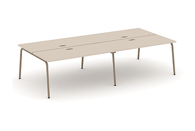 Стол-бенч двойной на 4 места Estetica ES.D.RS-4.4-LK - фото товара 1 из 3