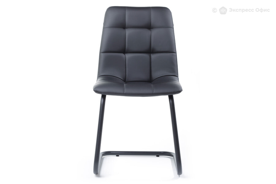  Конференц-кресло (каркас черный) Джек КР73НП-601-01 Экокожа черная - фото товара 2 из 3