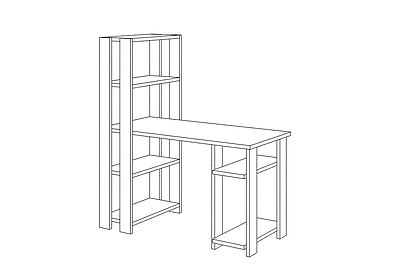 Стол компьютерный Slim СТН-145/120 Н - фото товара 2 из 4