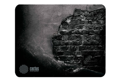 Коврик для мыши Cactus Brick Wall черный 300x250x3мм - фото товара 1 из 4